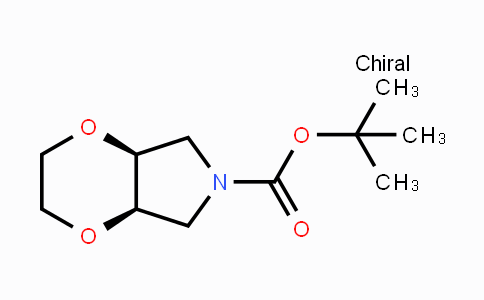 CAS No. 694439-03-7, (4aR,7aS)-tert-butyl tetrahydro-2H-[1,4]dioxino[2,3-c]pyrrole-6(3H)-carboxylate