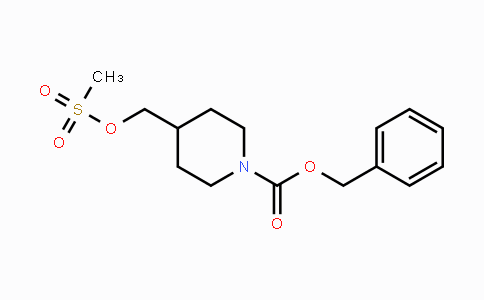 CAS No. 159275-16-8, benzyl 4-(((methylsulfonyl)oxy)methyl)piperidine-1-carboxylate
