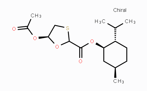 CAS No. 147126-65-6, (5R)-(1R,2S,5R)-2-isopropyl-5-methylcyclohexyl 5-acetoxy-1,3-oxathiolane-2-carboxylate