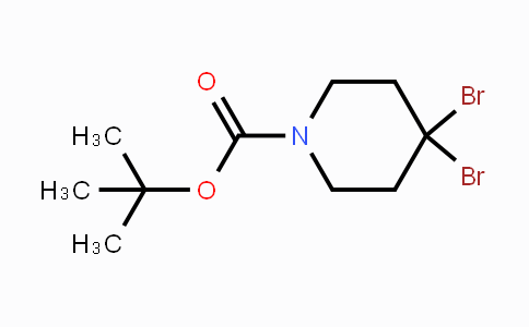 CAS No. 1624261-43-3, tert-butyl 4,4-dibromopiperidine-1-carboxylate