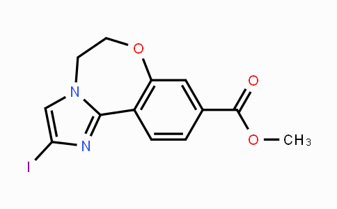 CAS No. 1282516-62-4, Imidazo[1,2-d][1,4]benzoxazepine-9-carboxylic acid, 5,6-dihydro-2-iodo-, methyl ester