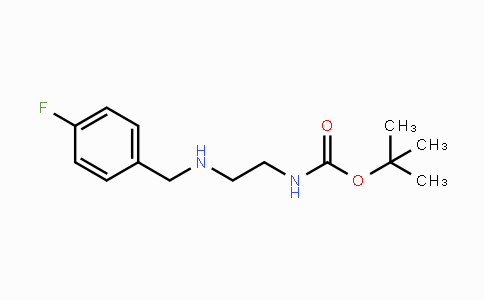 CAS No. 519172-79-3, Carbamic acid, [2-[[(4-fluorophenyl)methyl]amino]ethyl]-, 1,1-dimethylethyl ester (9CI)