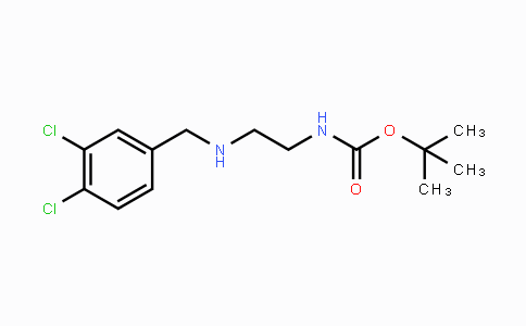 CAS No. 845723-26-4, Carbamic acid, [2-[[(3,4-dichlorophenyl)methyl]amino]ethyl]-, 1,1-dimethylethyl ester (9CI)