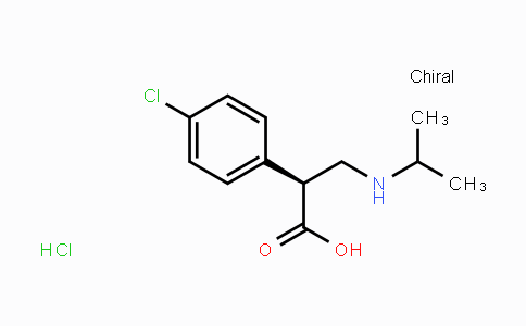 CAS No. 1449131-17-2, (S)-2-(4-Chlorophenyl)-3-(isopropylamino)propanoic acid hydrochloride
