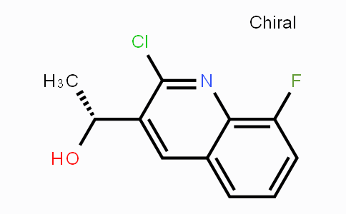 CAS No. 1065481-27-7, (R)-1-(2-Chloro-8-fluoroquinolin-3-yl)ethanol