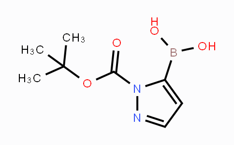 CAS No. 1217500-54-3, (1-(tert-butoxycarbonyl)-1H-pyrazol-5-yl)boronic acid