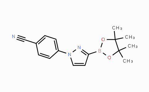 CAS No. 2223055-73-8, 4-(3-(4,4,5,5-tetramethyl-1,3,2-dioxaborolan-2-yl)-1H-pyrazol-1-yl)benzonitrile