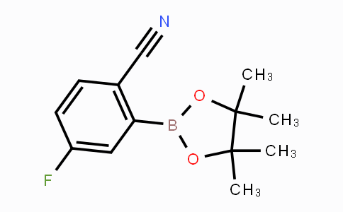 CAS No. 463335-96-8, 4-Fluoro-2-(4,4,5,5-tetramethyl-1,3,2-dioxaborolan-2-yl)benzonitrile