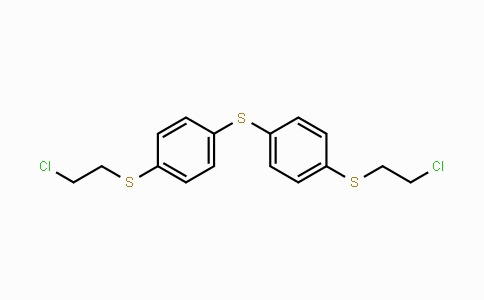 CAS No. 152419-82-4, 1-(2-Chloroethylsulfanyl)-4-[4-(2-chloroethylsulfanyl)phenyl]sulfanylbenzene