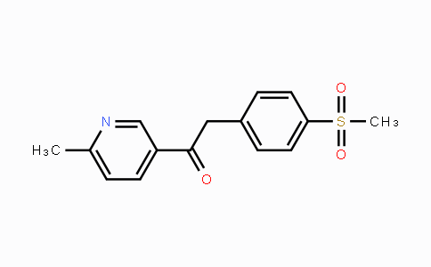 CAS No. 221615-75-4, 1-(6-Methylpyridin-3-yl)-2-(4-methylsulfonylphenyl)ethanone