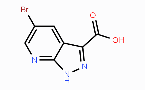 CAS No. 916325-85-4, 5-Bromo-1H-pyrazolo[3,4-b]pyridine-3-carboxylic acid