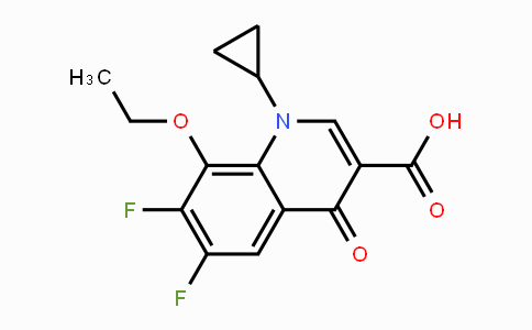 CAS No. 143158-55-8, 1-Cyclopropyl-8-ethoxy-6,7-difluoro-1,4-dihydro-4-oxo-3-quinolinecarboxylic Acid
