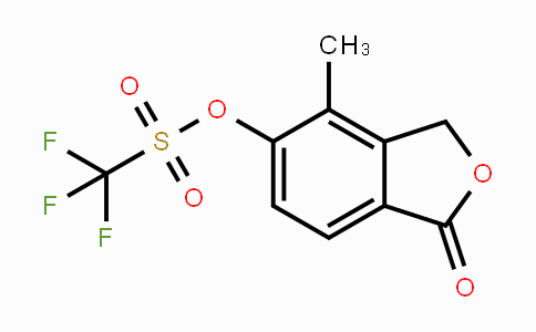 1255206-73-5 | Trifluoromethanesulfonic acid 4-methyl-1-oxo-1,3-dihydro-isobenzofuran-5-yl ester