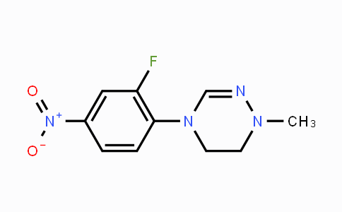 CAS No. 1334167-66-6, 4-(2-Fluoro-4-nitrophenyl)-1-methyl-1,4,5,6-tetrahydro-1,2,4-triazine