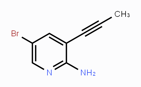 CAS No. 1312755-43-3, 5-Bromo-3-prop-1-ynyl-pyridin-2-ylamine