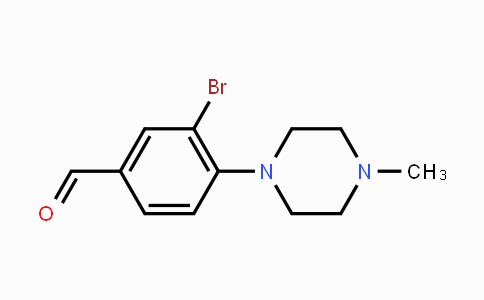 CAS No. 443777-03-5, 3-Bromo-4-(4-methylpiperazin-1-yl)benzaldehyde