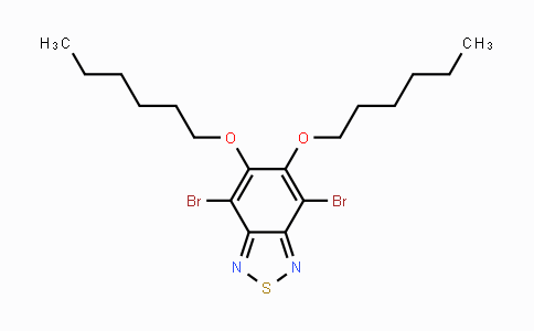 CAS No. 1190978-94-9, 4,7-diBromo-5,6-bis(hexyloxy)benzo[c][1,2,5]thiazole