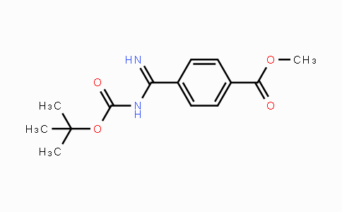 CAS No. 135321-84-5, Methyl 4-(N-(tert-butoxycarbonyl)carbamimidoyl)benzoate