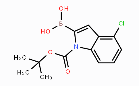 CAS No. 475102-11-5, (1-(tert-Butoxycarbonyl)-4-chloro-1H-indol-2-yl)boronic acid