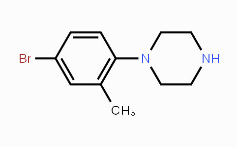 CAS No. 501903-60-2, 1-(4-Bromo-2-methylphenyl)piperazine