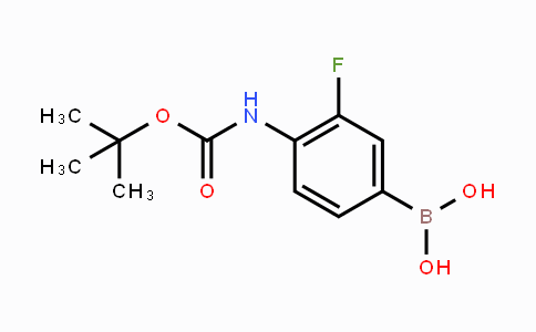 CAS No. 218301-87-2, [3-Fluoro-4-[(2-methylpropan-2-yl)oxycarbonylamino]phenyl]boronic acid