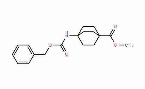 CAS No. 862501-91-5, Methyl 4-(phenylmethoxycarbonylamino)bicyclo[2.2.2]octane-1-carboxylate