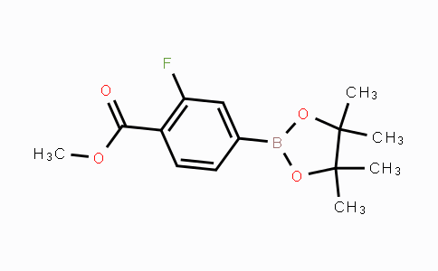 CAS No. 603122-52-7, Methyl 2-fluoro-4-(4,4,5,5-tetramethyl-1,3,2-dioxaborolan-2-yl)benzoate