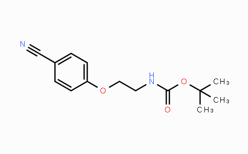 CAS No. 919085-52-2, 2-Methyl-2-propanyl [2-(4-cyanophenoxy)ethyl]carbamate