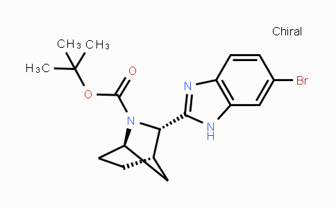 CAS No. 1256387-74-2, (1R,3S,4S)-3-(6-Bromo-1H-benzimidazol-2-yl)-2-azabicyclo[2.2.1]heptane-2-carboxylic acid 1,1-dimethylethyl ester