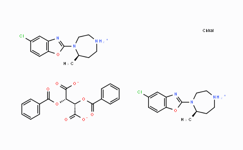 CAS No. 1276666-14-8, (5R)-4-(5-Chloro-1,3-benzoxazol-2-yl)-5-methyl-1,4-diazepan-1-ium (2S,3S)-2,3-bis(benzoyloxy)butanedioate