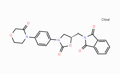 CAS No. 446292-08-6, 2-[[(5S)-2-Oxo-3-[4-(3-oxo-4-morpholinyl)phenyl]-5-oxazolidinyl]methyl]-1H-isoindole-1,3(2H)-dione