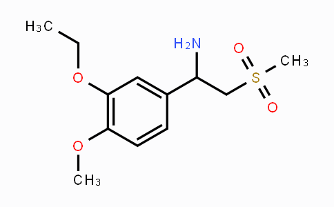CAS No. 253168-94-4, 3-Ethoxy-4-methoxy-alpha-[(methylsulfonyl)methyl]-benzenemethanamine