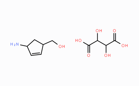 CAS No. 229177-52-0, (1S-cis)-4-氨基-2-环戊烯基-1-甲醇 D-酒石酸盐