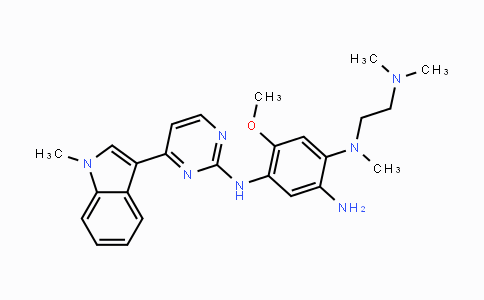 CAS No. 1421372-66-8, N1-(2-(dimethylamino)ethyl)-5-methoxy-N1-methyl-N4-(4-(1-methyl-1H-indol-3-yl)pyrimidin-2-yl)benzene-1,2,4-triamine