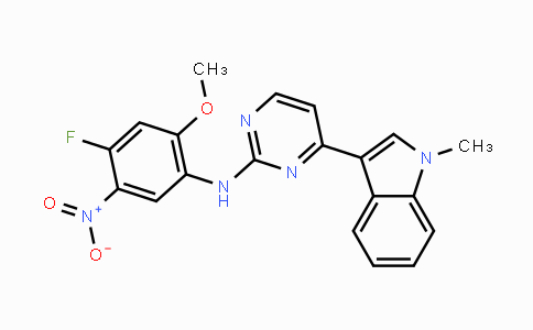 CAS No. 1421372-94-2, N-(4-Fluoro-2-methoxy-5-nitrophenyl)-4-(1-methyl-1H-indol-3-yl)-2-pyrimidinamine