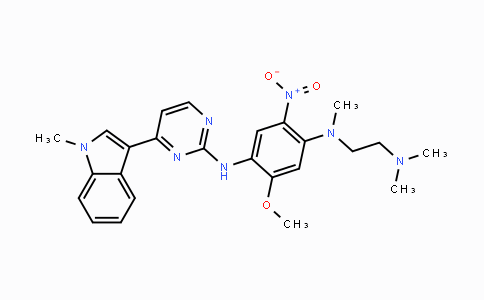 CAS No. 1421372-67-9, N1-(2-(dimethylamino)ethyl)-5-methoxy-N1-methyl-N4-(4-(1-methyl-1H-indol-3-yl)pyrimidin-2-yl)-2-nitrobenzene-1,4-diamine