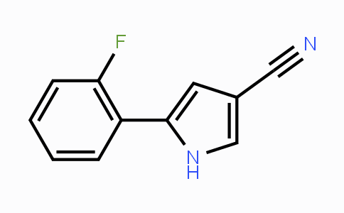 CAS No. 1240948-77-9, 5-(2-fluorophenyl)-1H-pyrrole-3-carbonitrile