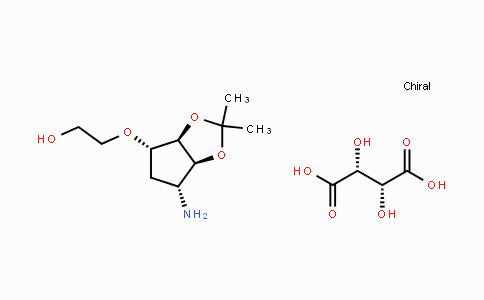 CAS No. 376608-65-0, 2-(((3AR,4S,6R,6AS)-6-AMINO-2,2-DIMETHYLTETRAHYDRO-3AH-CYCLOPENTA[D][1,3]DIOXOL-4-YL)OXY)ETHANOL (2R,3R)-2,3-DIHYDROXYSUCCINATE