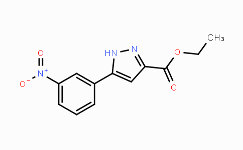 CAS No. 1025724-57-5, ETHYL 5-(3-NITROPHENYL)-1H-PYRAZOLE-3-CARBOXYLATE