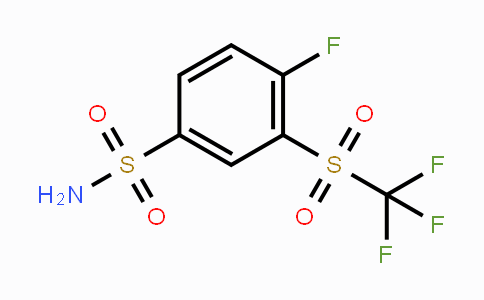 CAS No. 1027345-08-9, 3-(三氟甲磺酰基)-4-氟苯磺酰胺