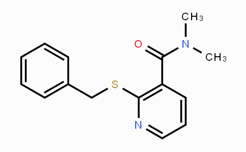 CAS No. 112006-57-2, 2-(BENZYLTHIO)-N,N-DIMETHYLNICOTINAMIDE