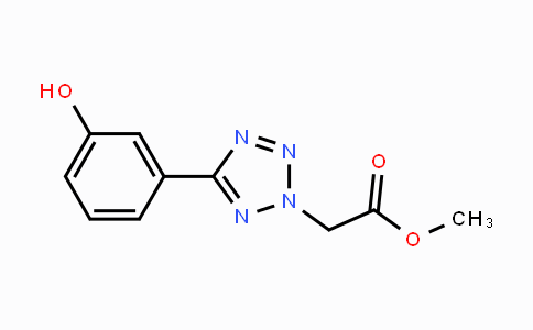 CAS No. 1219741-38-4, methyl (5-(3-hydroxyphenyl)-2H-tetrazol-2-yl)acetate
