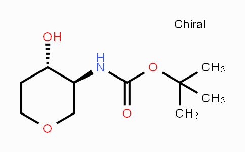 CAS No. 1240390-33-3, tert-butyl (3S,4S)-4-hydroxytetrahydro-2H-pyran-3-ylcarbamate