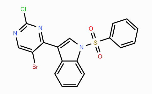 CAS No. 1624262-44-7, 3-(5-broMo-2-chloropyriMidin-4-yl)-1-(phenylsulfonyl)-1H-indole