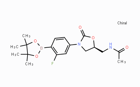 CAS No. 504437-66-5, (5S)-N-[[3-[3-fluoro-4-(4,4,5,5-tetramethyl-1,3,2-dioxaborolan-2-yl)phenyl]-2-oxo-oxazolidin-5-yl]methyl]acetamide
