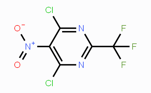 CAS No. 715-46-8, 4,6-DICHLORO-5-NITRO-2-TRIFLUOROMETHYL-PYRIMIDINE