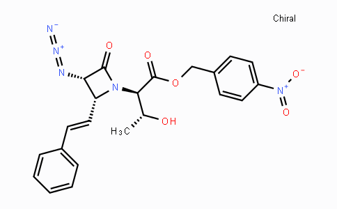 CAS No. 82730-04-9, (4-Nitrophenyl)methyl (2R,3R)-2-[(3S,4R)-3-azido-2-oxo-4-(2-phenylethenyl)azetidin-1-yl]-3-hydroxybutanoate