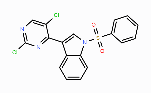 CAS No. 882562-40-5, 3-(2,5-DICHLOROPYRIMIDIN-4-YL)-1-(PHENYLSULFONYL)-1H-INDOLE