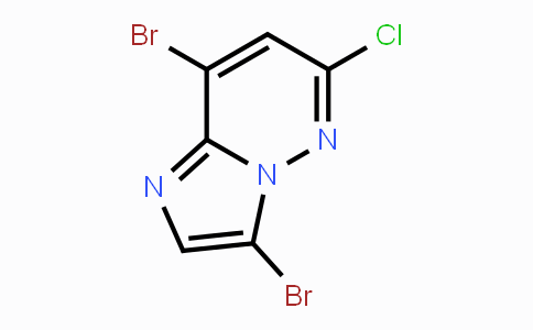 CAS No. 933035-31-5, 3,8-DIBROMO-6-CHLOROIMIDAZO[1,2-B]PYRIDAZINE