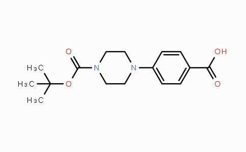 CAS No. 162046-66-4, 4-[4-(tert-Butoxycarbonyl)piperazino]benzoic acid